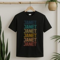 Janet Classic Name Cool 80s 90s T-Shirt