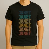 Janet Classic Name Cool 80s 90s T-Shirt