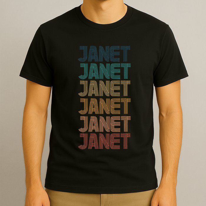 Janet Classic Name Cool 80s 90s T-Shirt