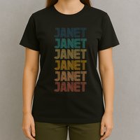 Janet Classic Name Cool 80s 90s T-Shirt
