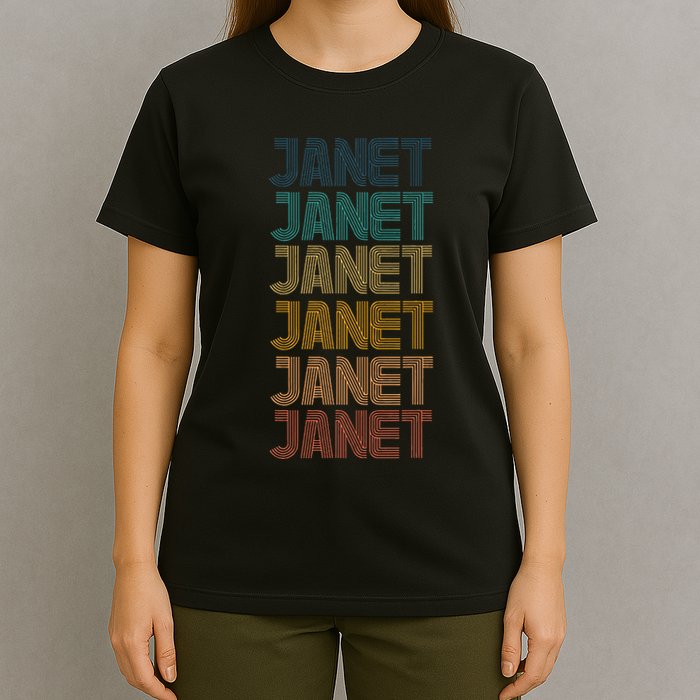Janet Classic Name Cool 80s 90s T-Shirt