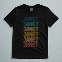 Janet Classic Name Cool 80s 90s T-Shirt
