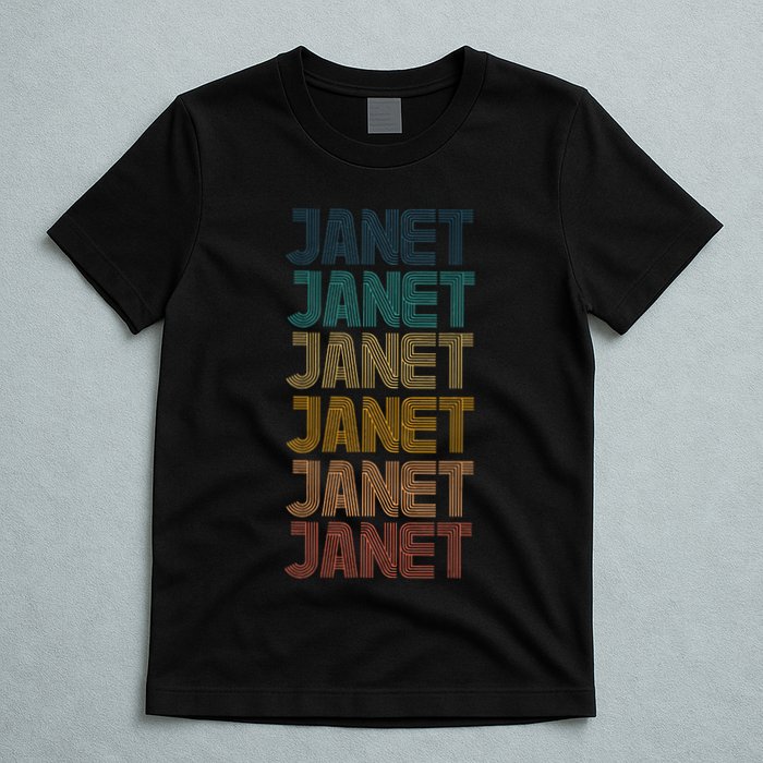 Janet Classic Name Cool 80s 90s T-Shirt
