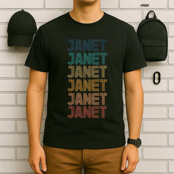 Janet Classic Name Cool 80s 90s T-Shirt