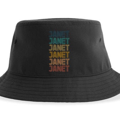 Janet Classic Name Cool 80s 90s Sustainable Bucket Hat