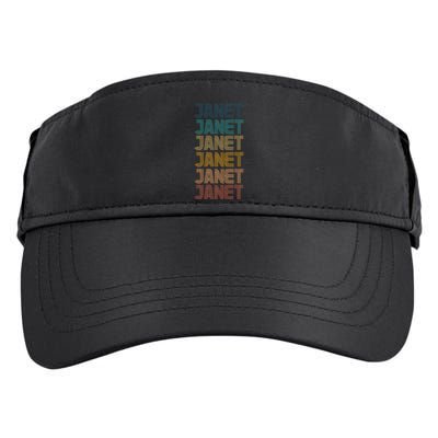 Janet Classic Name Cool 80s 90s Adult Drive Performance Visor