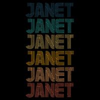 Janet Classic Name Cool 80s 90s Bucket Hat