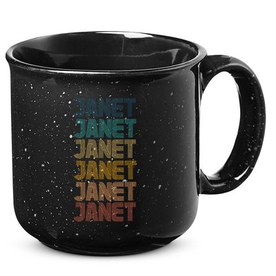 Janet Classic Name Cool 80s 90s 15oz Campfire Ceramic Mug