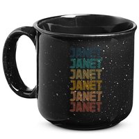 Janet Classic Name Cool 80s 90s 15oz Campfire Ceramic Mug