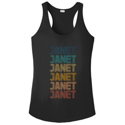 Janet Classic Name Cool 80s 90s Ladies PosiCharge Competitor Racerback Tank