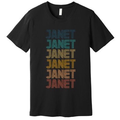 Janet Classic Name Cool 80s 90s Premium T-Shirt