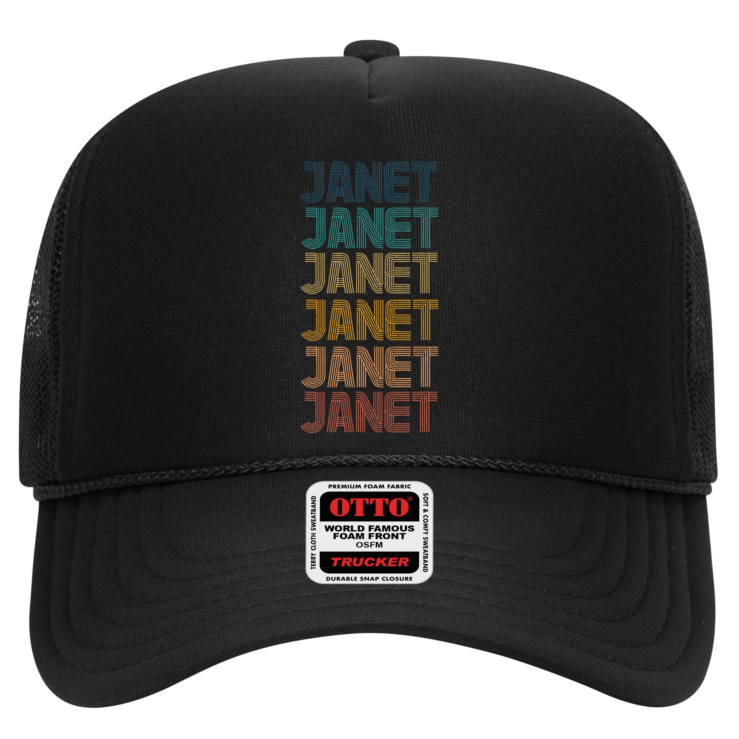 Janet Classic Name Cool 80s 90s Hat