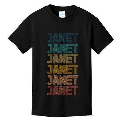 Janet Classic Name Cool 80s 90s Kids T-Shirt