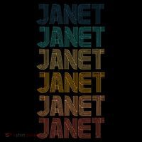 Janet Classic Name Cool 80s 90s Kids T-Shirt
