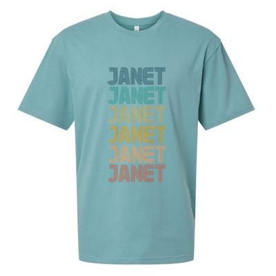 Janet Classic Name Cool 80s 90s Sueded Cloud Jersey T-Shirt