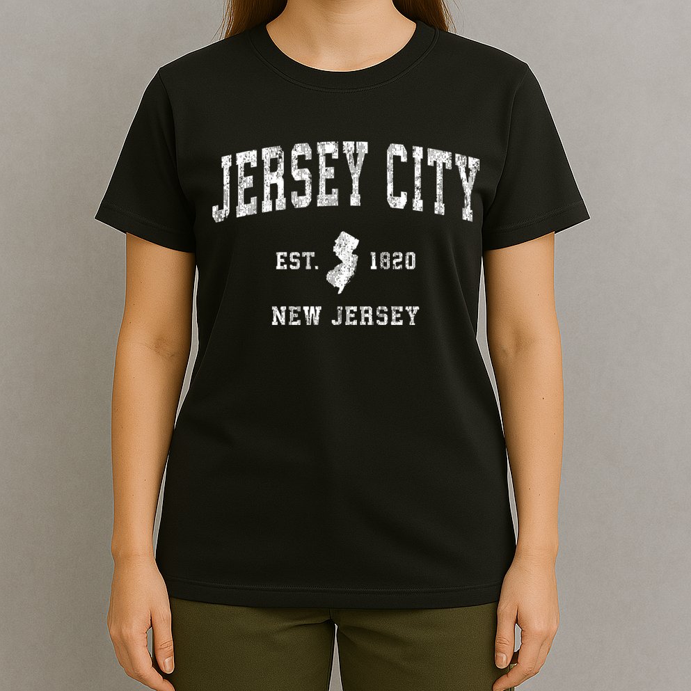 Jersey City New Jersey Nj Vintage Sports T-Shirt