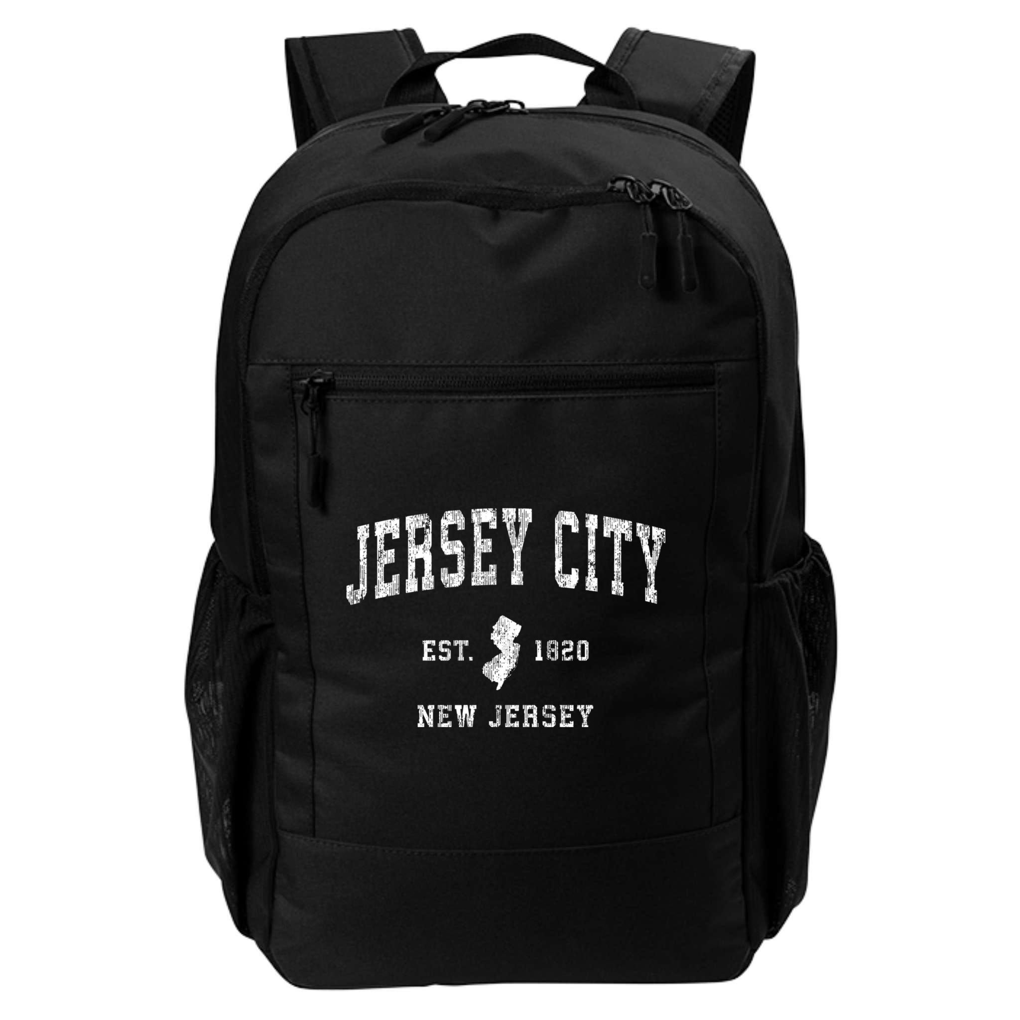 Jersey City New Jersey Nj Vintage Sports Backpack