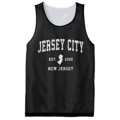 Jersey City New Jersey Nj Vintage Sports Mesh Reversible Basketball Jersey Tank