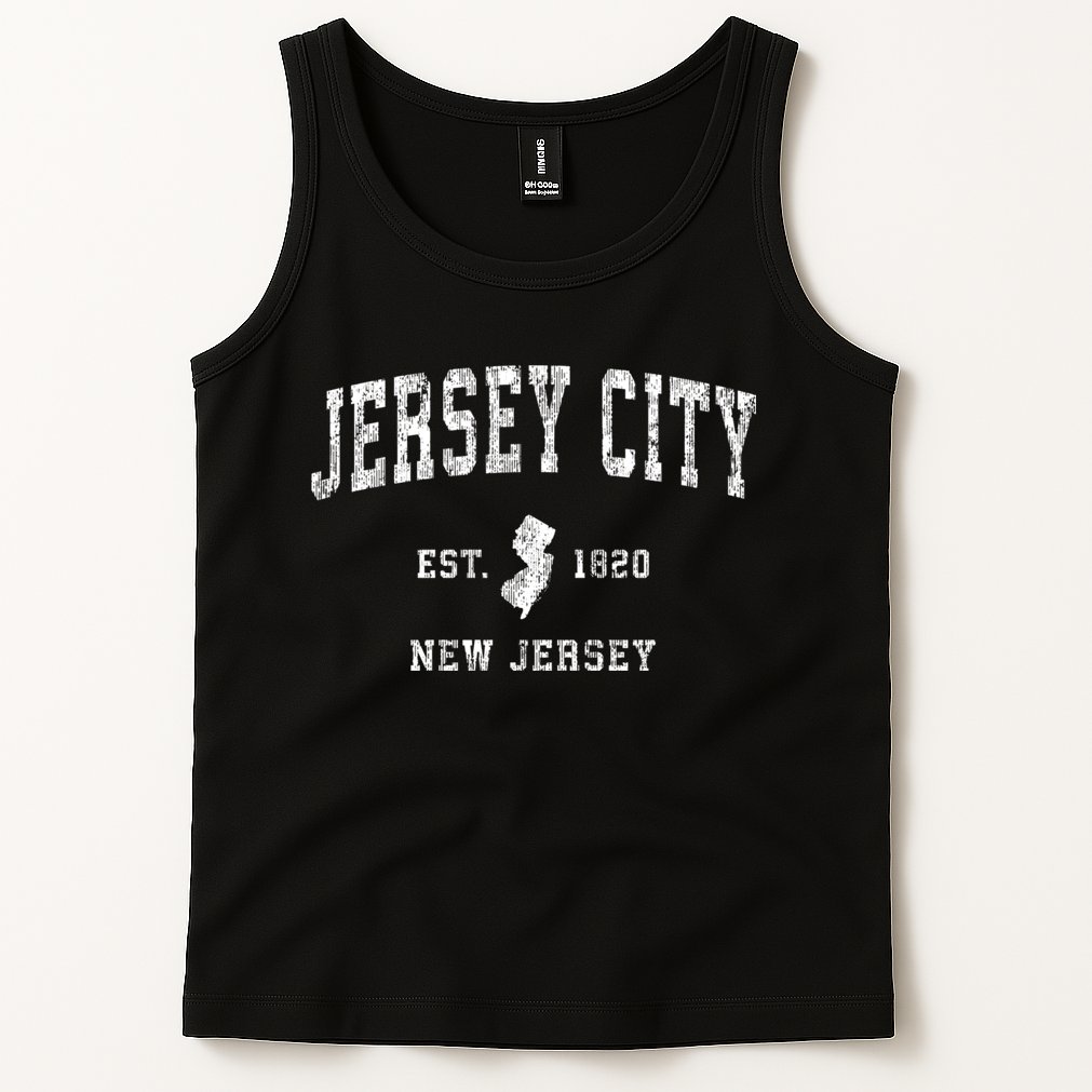 Jersey City New Jersey Nj Vintage Sports Tank Top