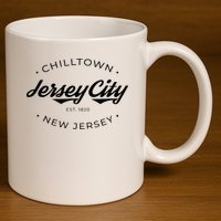 Jersey City New Jersey Chilltown 11oz C Handle Ceramic Mug