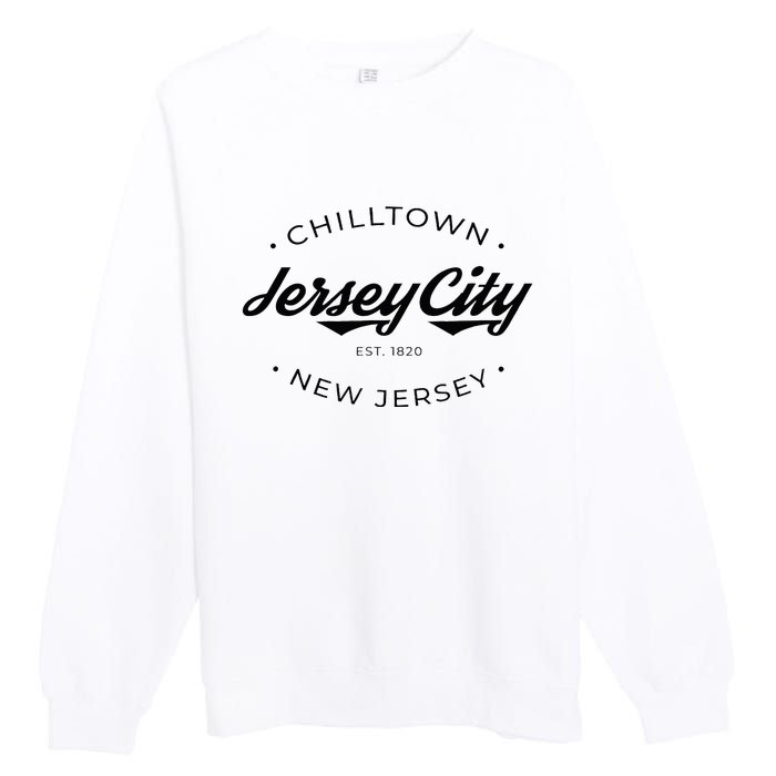 Jersey City New Jersey Chilltown Premium Crewneck Sweatshirt