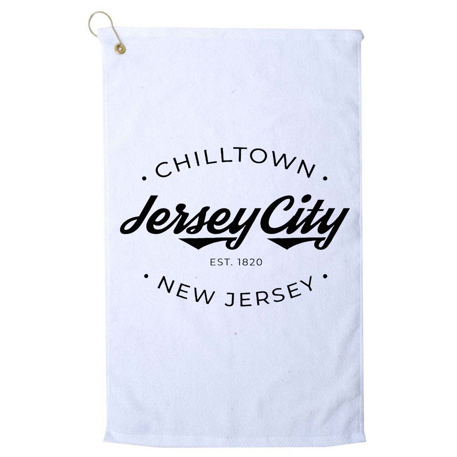 Jersey City New Jersey Chilltown Golf Towel