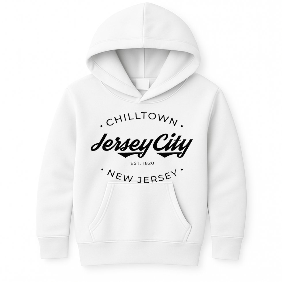 Jersey City New Jersey Chilltown Kids Hoodie