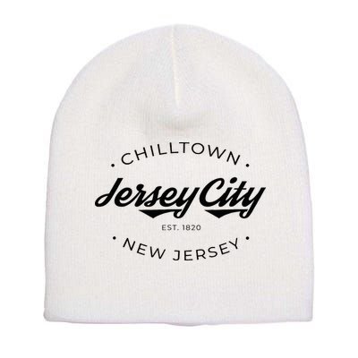 Jersey City New Jersey Chilltown Short Acrylic Beanie