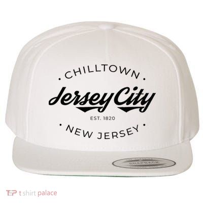 Jersey City New Jersey Chilltown Wool Snapback Cap