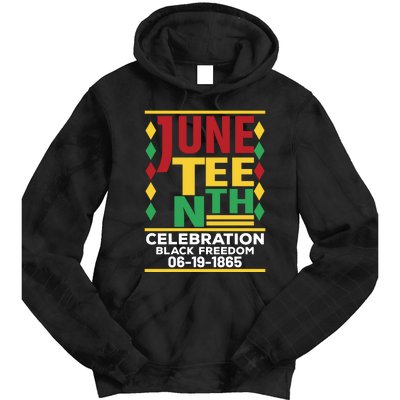 Juneteenth Celebration Of Black Freedom Tie Dye Hoodie