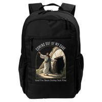 Jesus Coming Out Of My Cave And I've Been Doing Just Fine Daily Commute Backpack