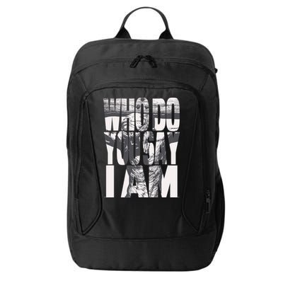 Jesus Christ On The Cross Who Do You Say I Am Christian City Backpack