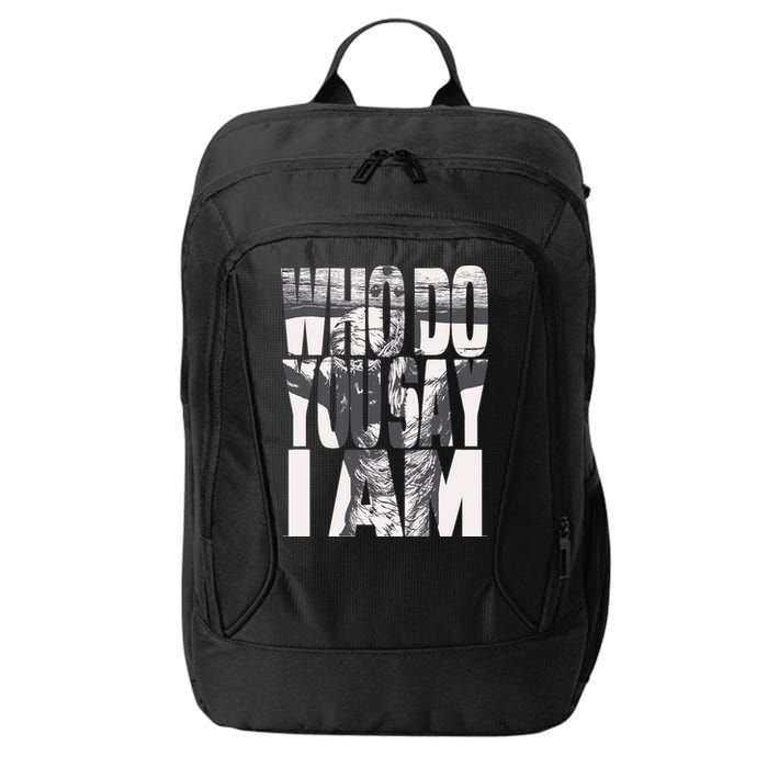Jesus Christ On The Cross Who Do You Say I Am Christian City Backpack