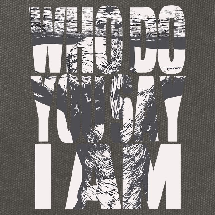 Jesus Christ On The Cross Who Do You Say I Am Christian Cotton Canvas Backpack