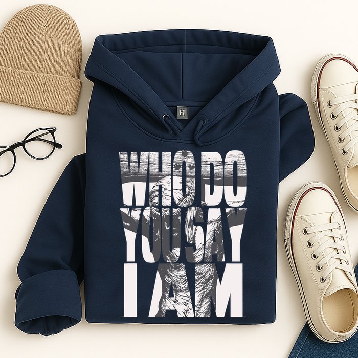 Jesus Christ On The Cross Who Do You Say I Am Christian Hoodie