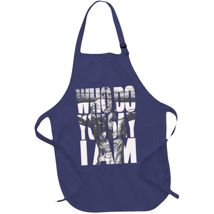 Jesus Christ On The Cross Who Do You Say I Am Christian Apron