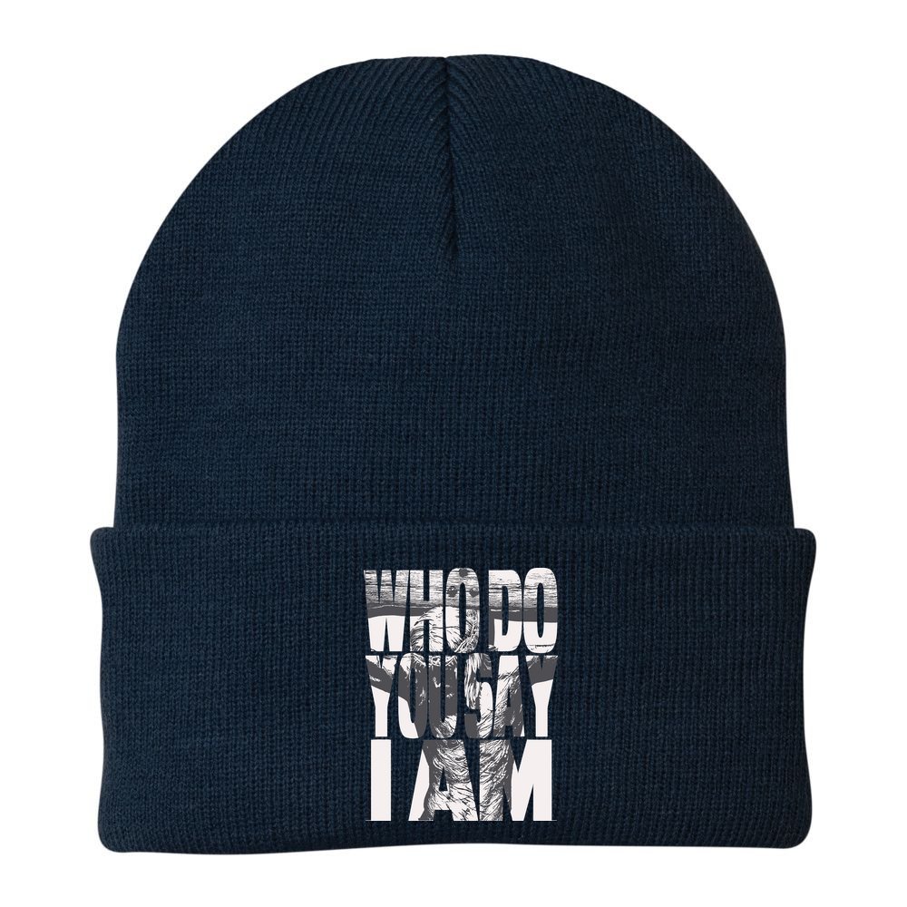Jesus Christ On The Cross Who Do You Say I Am Christian Beanie