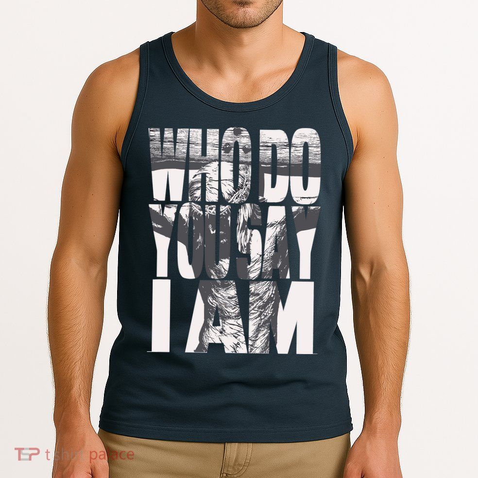 Jesus Christ On The Cross Who Do You Say I Am Christian Tank Top