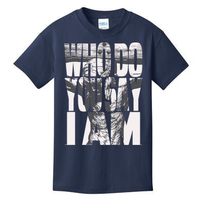 Jesus Christ On The Cross Who Do You Say I Am Christian Kids T-Shirt
