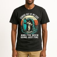 Jesus Coming Out Of My Cave And Ive Been Doing Just Fine Tall T-Shirt