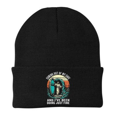 Jesus Coming Out Of My Cave And Ive Been Doing Just Fine Beanie