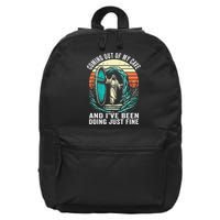 Jesus Coming Out Of My Cave And Ive Been Doing Just Fine 16 in Basic Backpack