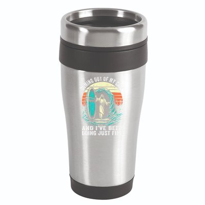 Jesus Coming Out Of My Cave And Ive Been Doing Just Fine 16oz Travel Tumbler