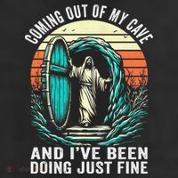 Jesus Coming Out Of My Cave And Ive Been Doing Just Fine 25L Jumbo Tote