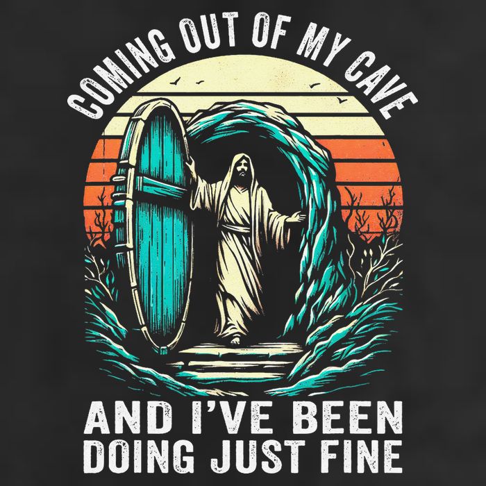 Jesus Coming Out Of My Cave And Ive Been Doing Just Fine Golf Towel