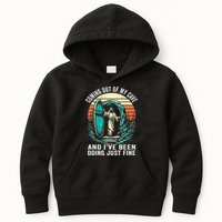 Jesus Coming Out Of My Cave And Ive Been Doing Just Fine Kids Hoodie