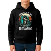 Jesus Coming Out Of My Cave And Ive Been Doing Just Fine Kids Hoodie