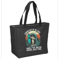 Jesus Coming Out Of My Cave And Ive Been Doing Just Fine Zip Tote Bag