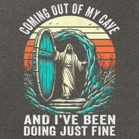 Jesus Coming Out Of My Cave And Ive Been Doing Just Fine Cotton Canvas Backpack