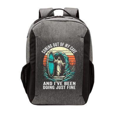 Jesus Coming Out Of My Cave And Ive Been Doing Just Fine Vector Backpack